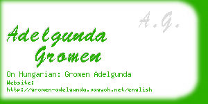 adelgunda gromen business card